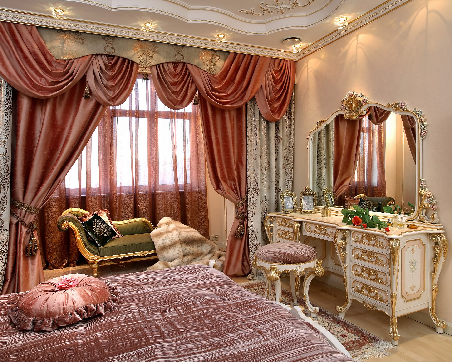 appartement baroque en rose