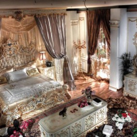 barok daire yatak odası