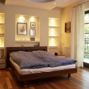 opțiuni de nișă pentru gips-carton dormitor