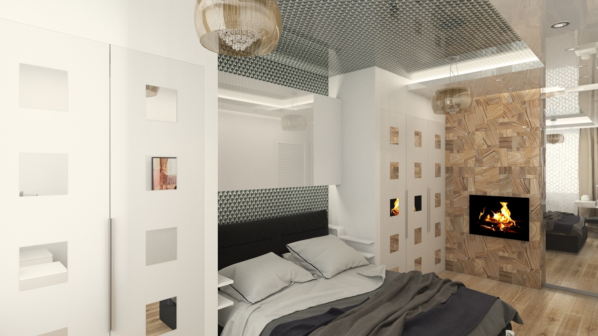 bedroom drywall niche design ideas