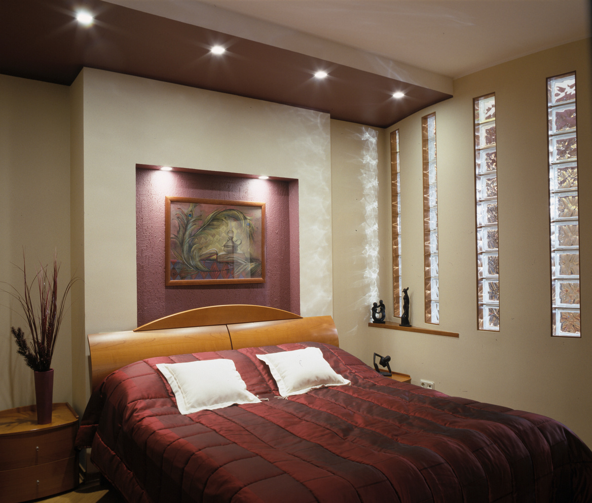 bedroom drywall niche design ideas