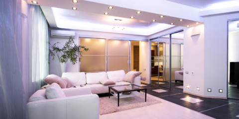 Beleuchtung von Räumen in der Wohnung Dekorationstypen