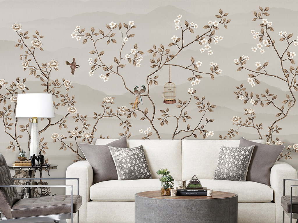 wall painting in the living room