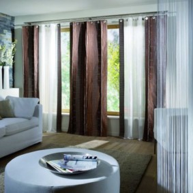 curtains in the living room photo design