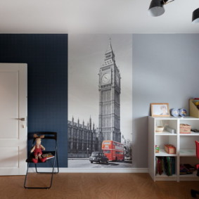 papier peint photo moderne dans l'intérieur de la photo de l'appartement
