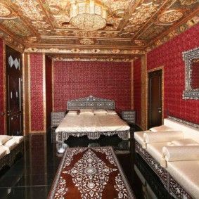 room interior in oriental style design ideas