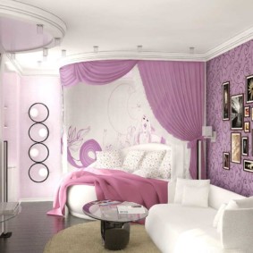 kızlar için yatak odası fotoğraf dekor