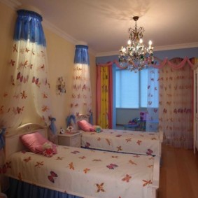 kızlar için yatak odası dekorasyon