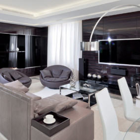 modern living room in the apartment decor