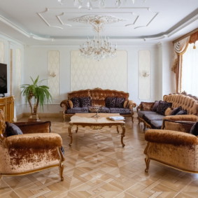 sufragerie modernă în decorul foto al apartamentului