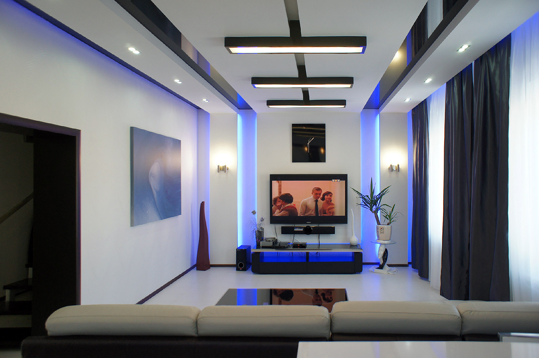 LED lighting of rooms in the apartment