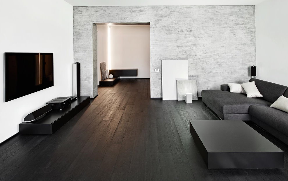 Chambre minimaliste spacieuse