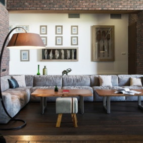 sofa góc trong thiết kế ảnh phòng khách