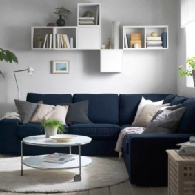 sofa góc trong ý tưởng trang trí phòng khách