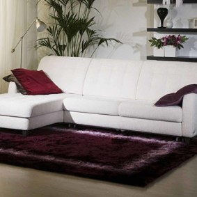 sofa góc trong ý tưởng thiết kế phòng khách