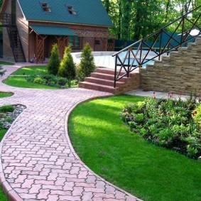 Pavers in the garden