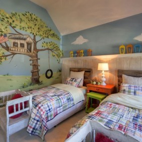 غرفة تصميم لطفلين