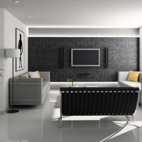 Chambre moderne avec sol autonivelant