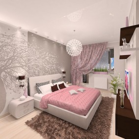 Bir genç kız için bir yatak odası tasarlayın