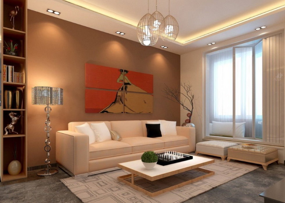 Organization of lighting in a small living room