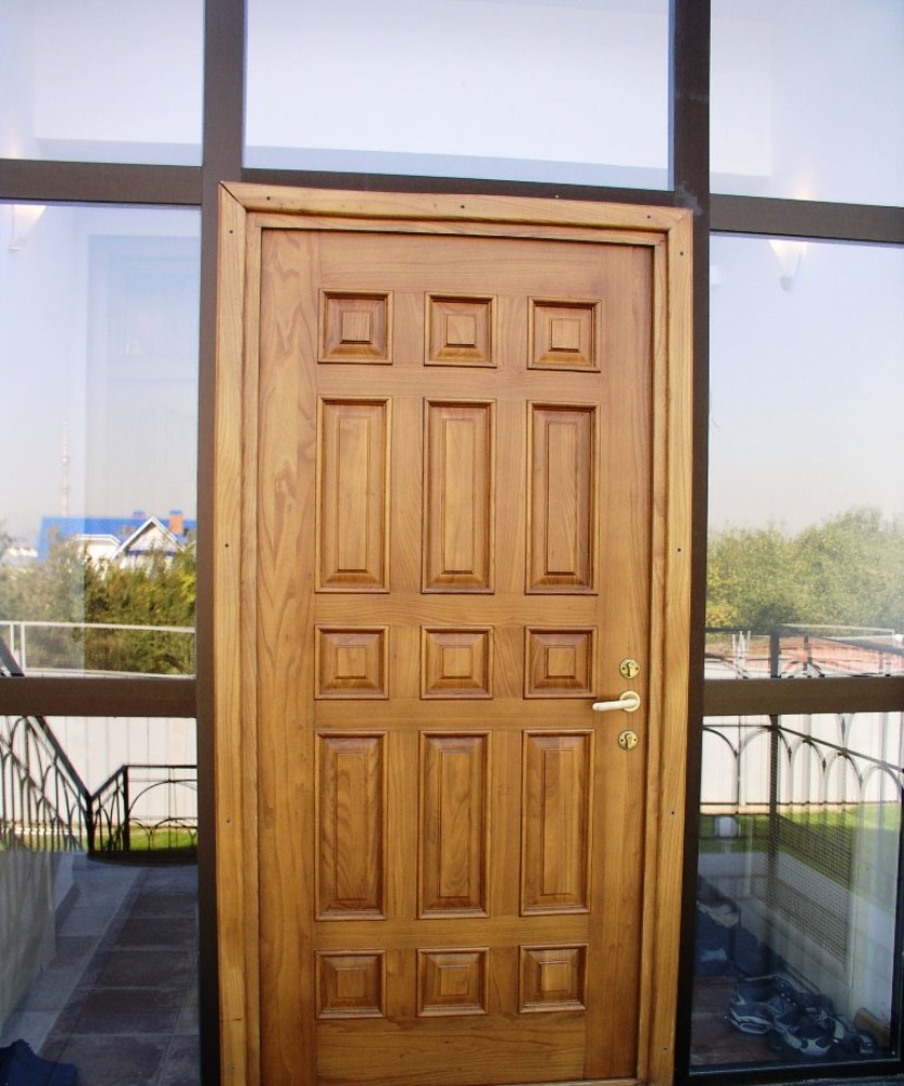 oak wooden entrance door