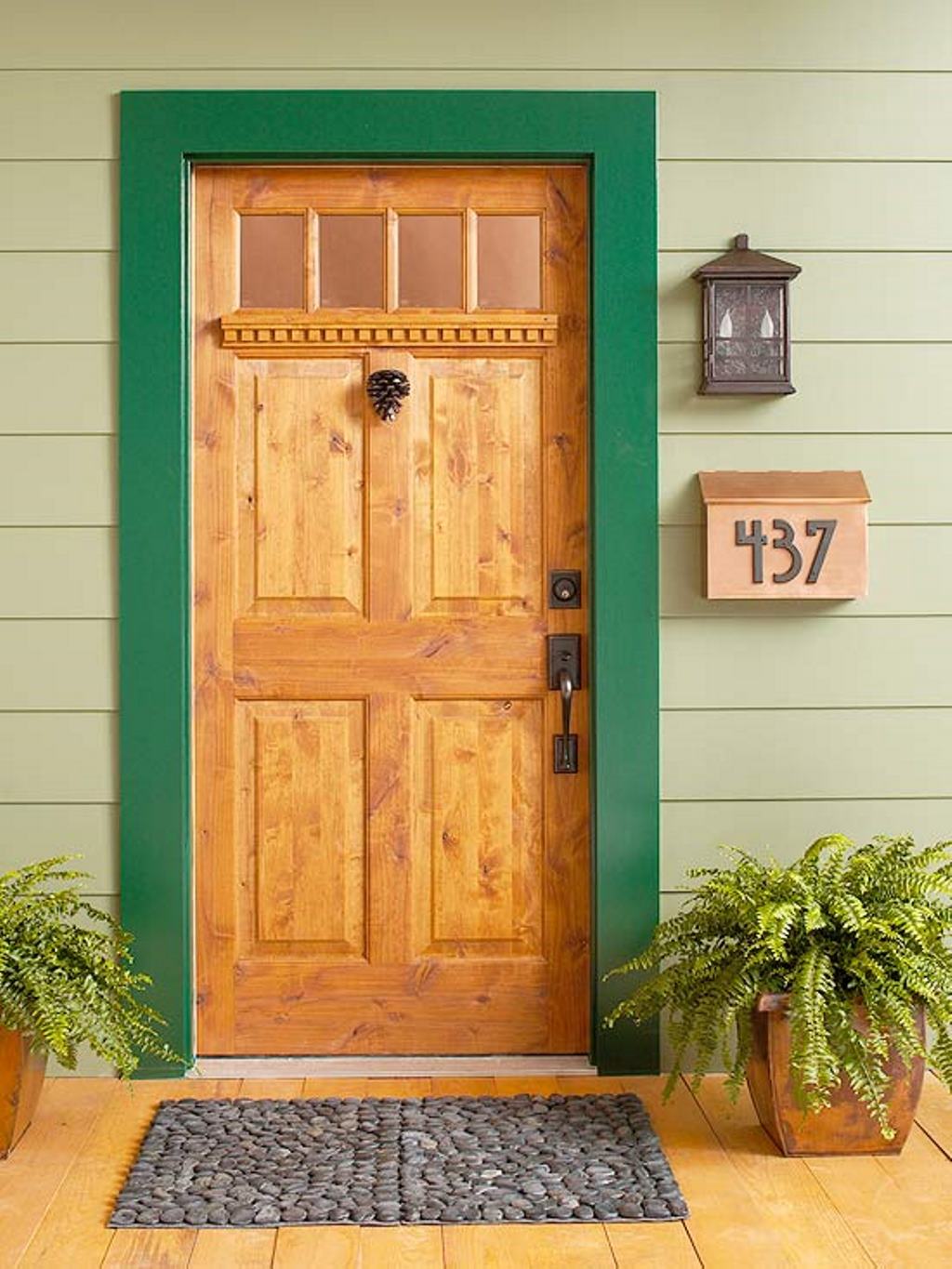 single entry wooden door