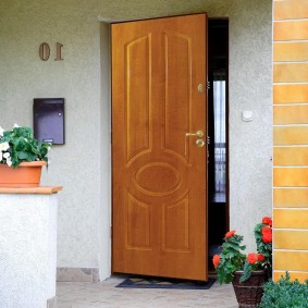 cửa trước bằng gỗ trang trí hình ảnh