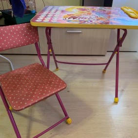 tables pour enfants avec des idées de chaise haute