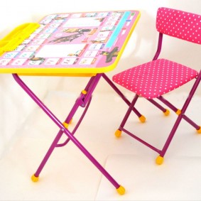 tables pour enfants avec une chaise photo intérieur