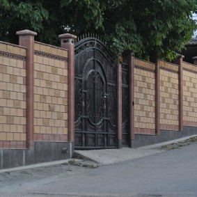 Dövme kapılar ve blok çit