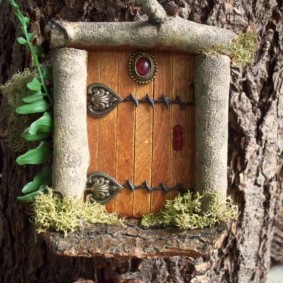 Fairytale house from the old stump