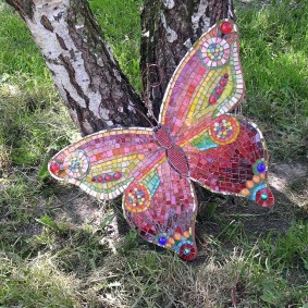 Beautiful mosaic butterfly