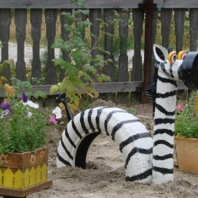 Garden crafts from car tires