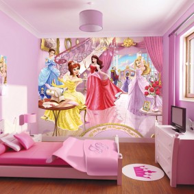 Wall decor for childrens photo mural with fairies