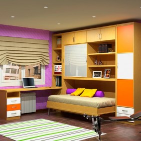 Öğrenci odası için kompakt mobilyalar