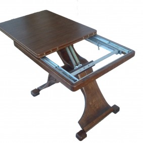 Folding table mechanism