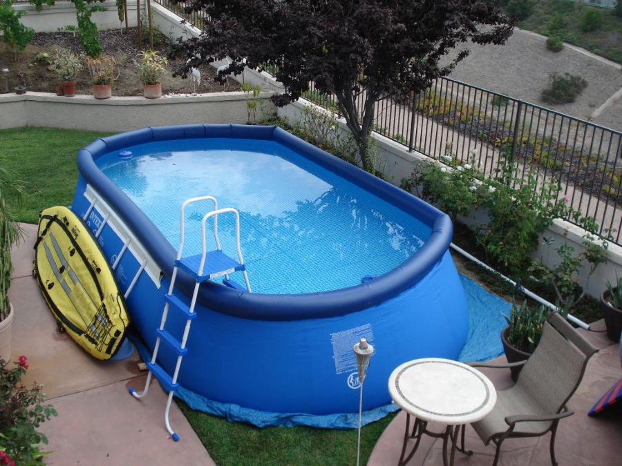Type de cadre de piscine spacieux gonflable
