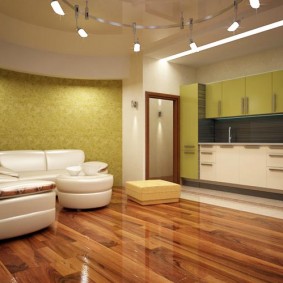 الأرضيات الخشبية في الأفكار غرفة المعيشة