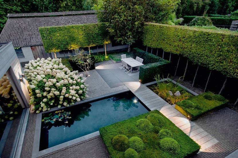 Bahçenin peyzaj tasarımında minimalizm