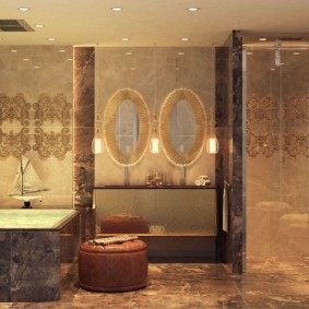 intérieur de photo de salle de bain moderne