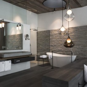 décoration photo de salle de bain moderne