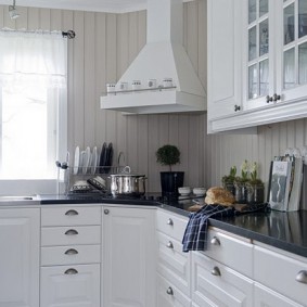lining in the kitchen photo ideas