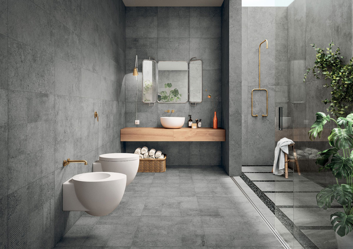 2019. gada betona vannas istaba