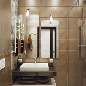vannas istaba Hruščova dizaina veidos