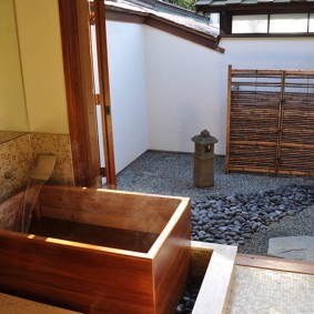 japon tarzı banyo dekor fikirleri