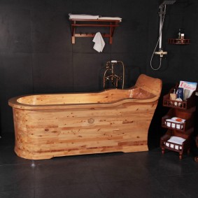 japāņu stila vannas istabas interjera foto