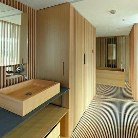 Idei interioare de baie in stil japonez