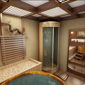 japāņu stila vannas istabas idejas