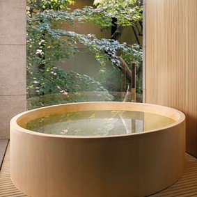 idées de décoration de salle de bain de style japonais