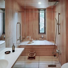 vues de la salle de bain de style japonais